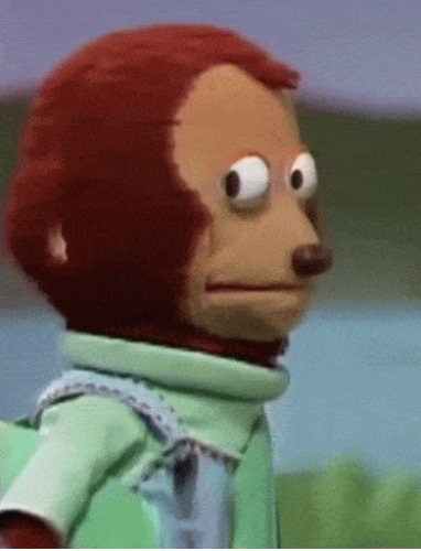 side eye monkey gif